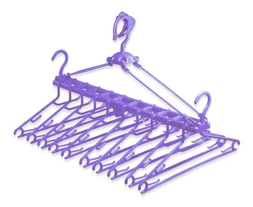 VARAL CABIDEIRO COM 10 CABIDES (LIG BRIN)