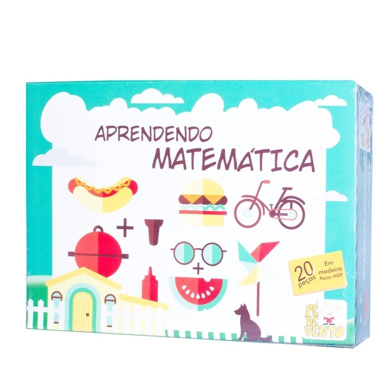 Jogo de Aprendizado Matemática 20 Peças Pé de Vento 