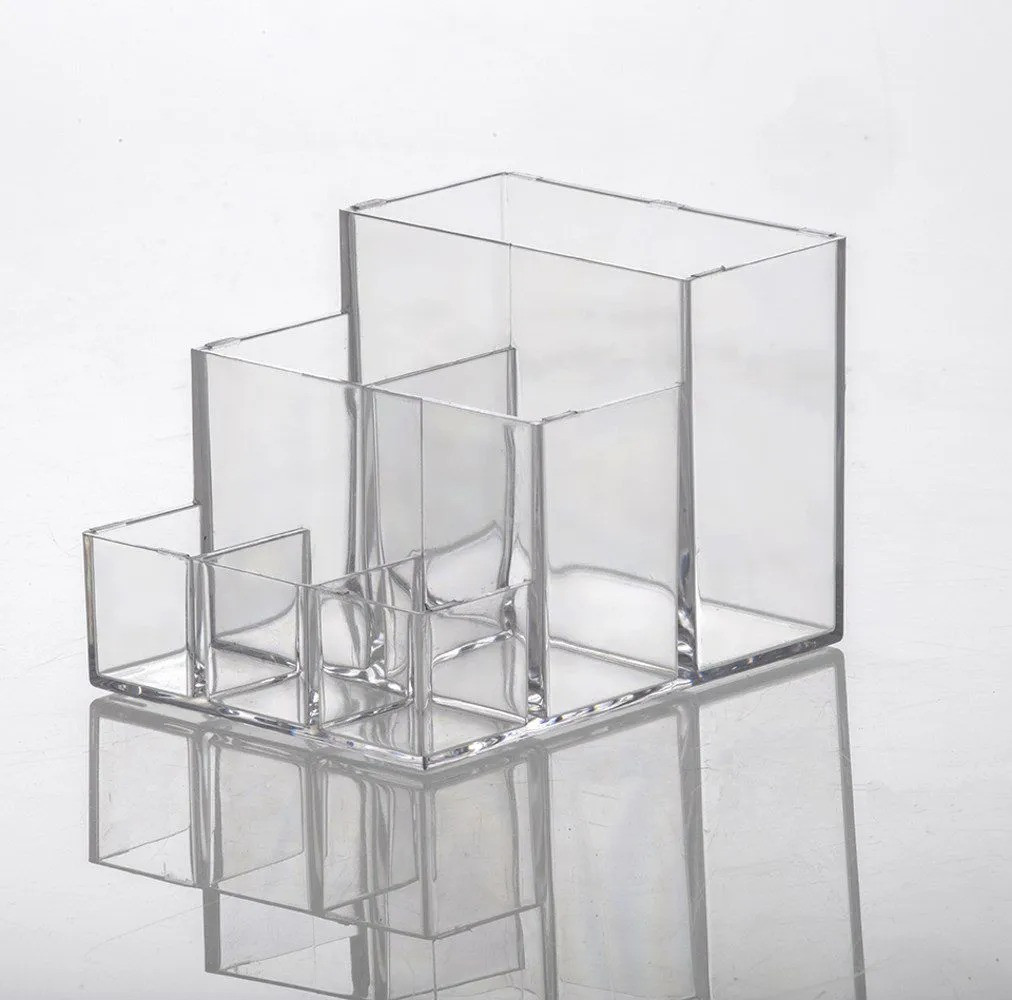 Organizador com Divisórias Transparente, 9x11x8 cm - Paramount