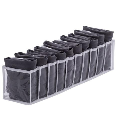 COLMEIA ORGANIZADORA TRANSPARENTE 10 DIVISÕES 10X40X10 CM (PARAMOUNT)