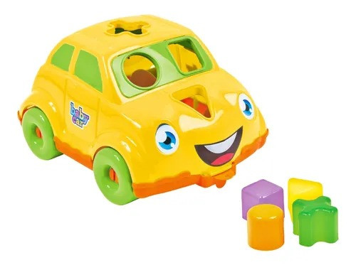 Carrinho Didático 21cm Colorido - Bs Toys