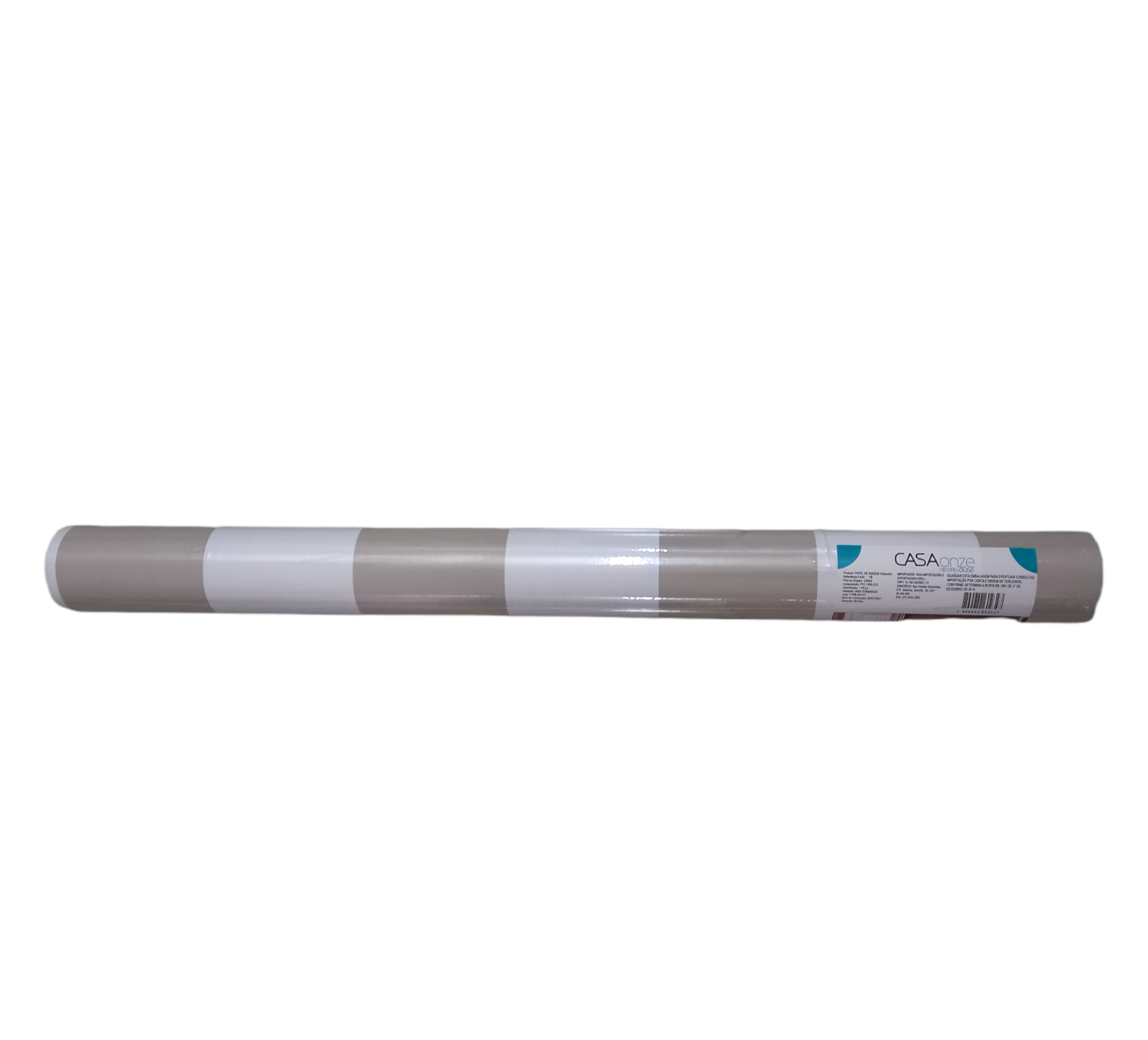 Papel de Parede Listra Cinza 45cmx5m - Casa Onze