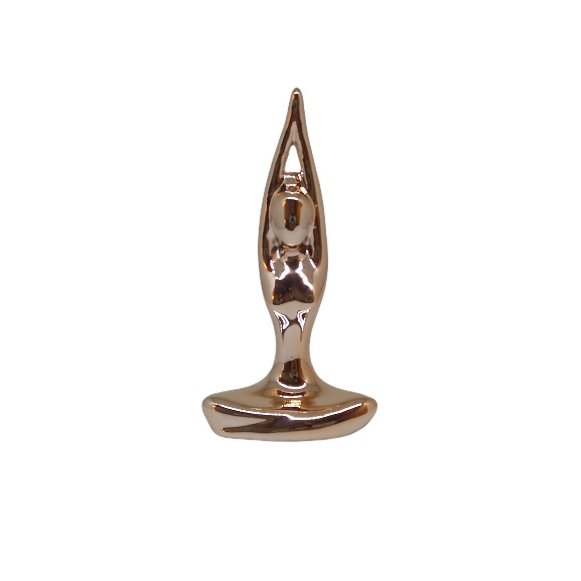 ENTEITE DE CERÂMICA ESTÁTUA BAILARINA  ROSE GOLD