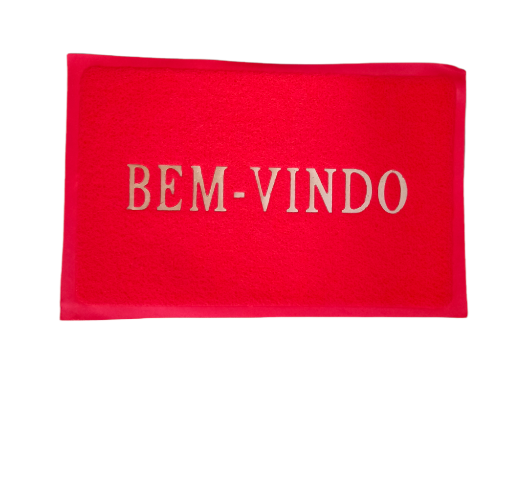 Tapete Plástico Vermelho 56CMX37CM - Attic