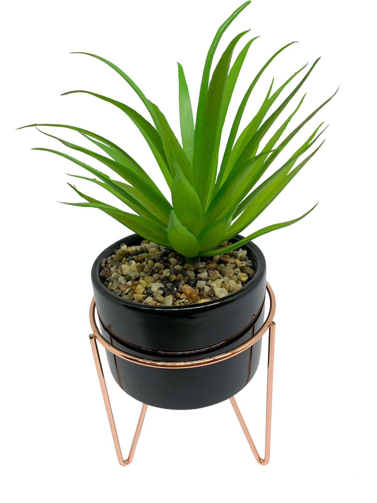 Vaso Decorativo com Arranjo  23cm Brilho Diamante 