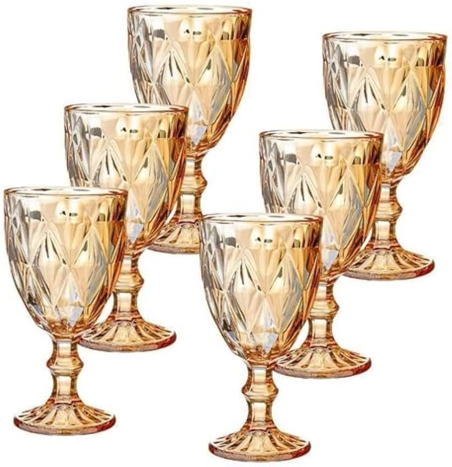 JG. taças diamante ambar 6pcs 260ml  - Original