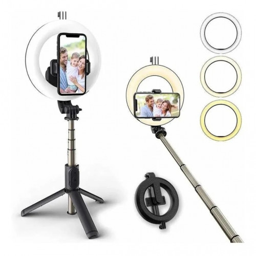 Ring Light com Tripé Max Mídia 