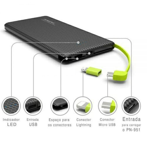 Carregador Portátil 5000mAh Max Mídia 