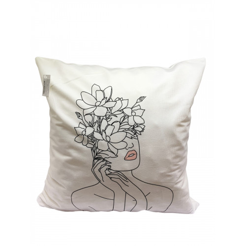 Capa de Almofada 45cmx45cm Branca - FREECOM