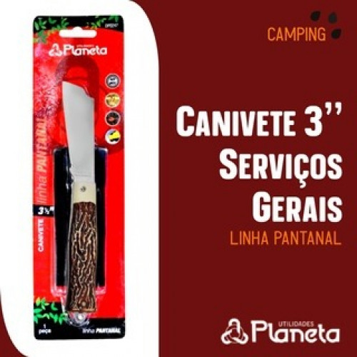 Canivete Linha Pantanal 3,5'' PLANETA
