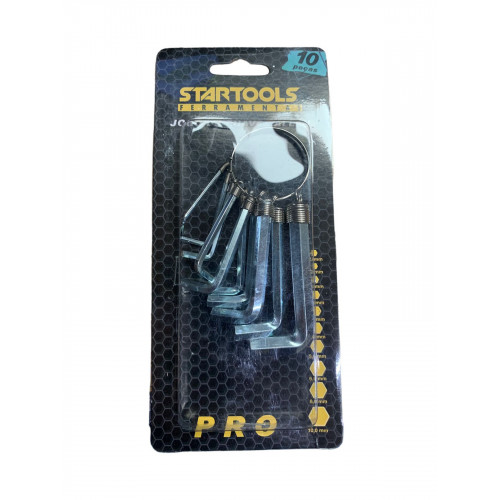 Jogo De Chaves Allen 10 Peças Aço Carbono - Startools