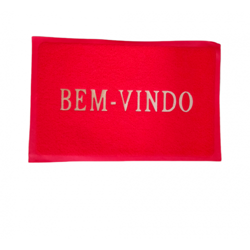 Tapete Plástico Vermelho 56CMX37CM - Attic